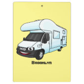 Porte-bloc Illustration d'un campervan heureux (Dos)
