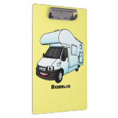 Porte-bloc Illustration d'un campervan heureux (Swatch)