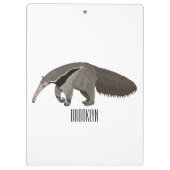 Porte-bloc Illustration d'un dessin animé d'Anteater (Dos)