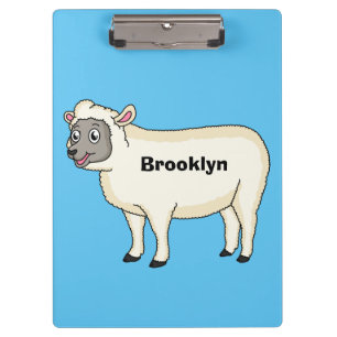 Porte-bloc Illustration d'un mouton joyeux