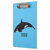 Porte-bloc Illustration d'une baleine tueuse (Gauche)