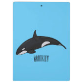 Porte-bloc Illustration d'une baleine tueuse (Dos)