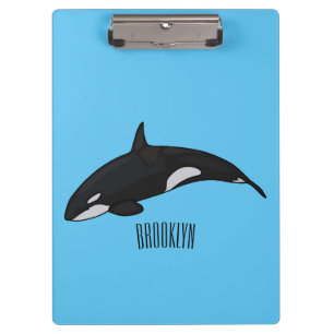 Porte-bloc Illustration d'une baleine tueuse