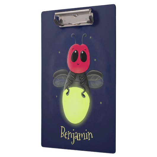 Porte-bloc Illustration d'une luciole à éclair mignon (Gauche)