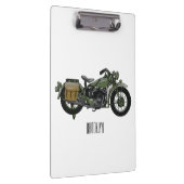 Porte-bloc Illustration d'une moto de croiseur militaire (Swatch)