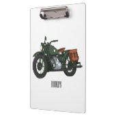 Porte-bloc Illustration d'une moto de croiseur militaire (Gauche)