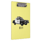 Porte-bloc Illustration d'une voiture de police (Swatch)