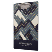 Porte-bloc Illustration géométrique en or (Gauche)