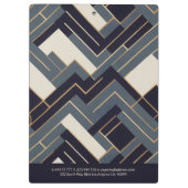 Porte-bloc Illustration géométrique en or (Dos)