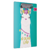 Porte-bloc Illustration No Drama Llama Monogramme (Swatch)