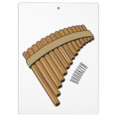 Porte-bloc Illustration Pan flûte / panpipes (Dos)
