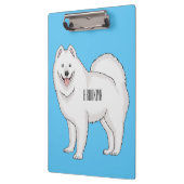 Porte-bloc Illustration Samoyed dog (Gauche)