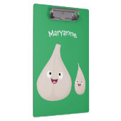 Porte-bloc Illustration végétale de caricature à l'ail mignon (Swatch)