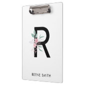 Porte-bloc Illustration verte florale (Gauche)