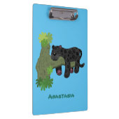 Porte-bloc Image de dessin animé de chat en panthère noire ja (Swatch)