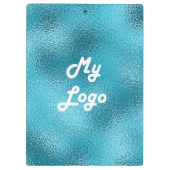 Porte-bloc Image logo personnalisé bleu affaires (Dos)