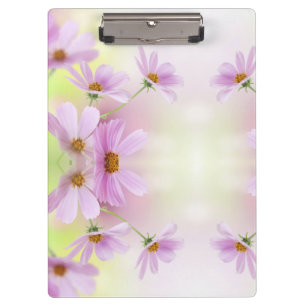 Porte-bloc Image personnalisé & Fleur rose aquarelle