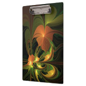 Porte-bloc Imaginaire Plante Abstrait rouille verte Brown fra (Gauche)