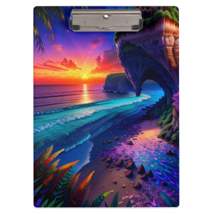 Porte-bloc Imaginaire Tropical Beach Four
