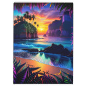 Porte-bloc Imaginaire Tropical Beach Trois (Dos)