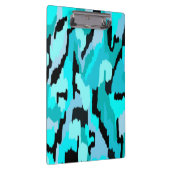 Porte-bloc Impression Abstraite turquoise et noire (Swatch)