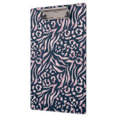 Porte-bloc Impression animale, léopard, tigre, bleu, rose, pe (Gauche)
