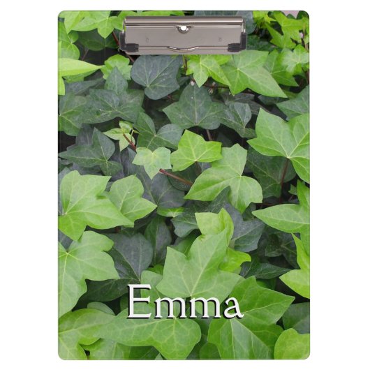 Porte-bloc Impression botanique verte Ivy (Devant)