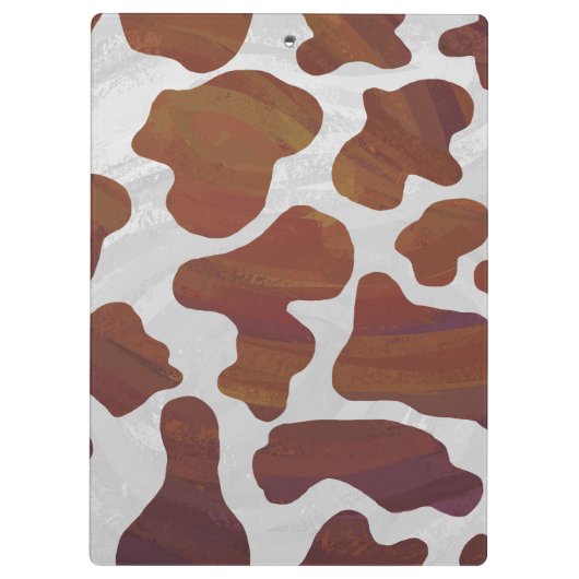 Porte-bloc Impression Brown et blanche de vache (Dos)