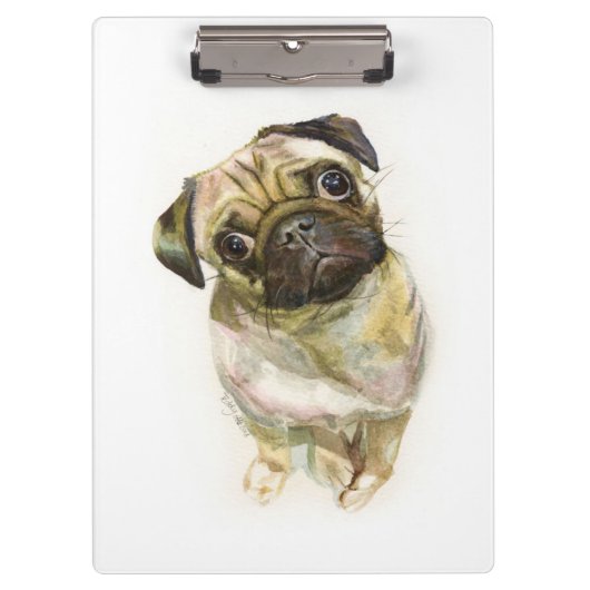 Porte-bloc Impression carlin face | Chien de Carlin mignon (Devant)