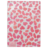 Porte-bloc Impression dalmate rose et blanc (Dos)