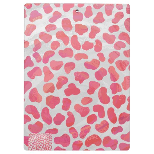 Porte-bloc Impression dalmate rose et blanc (Dos)