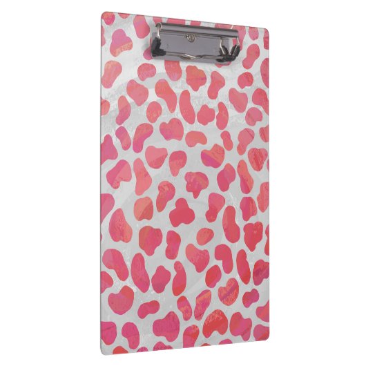 Porte-bloc Impression dalmate rose et blanc (Swatch)