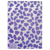 Porte-bloc Impression dalmate violet et blanche (Dos)