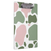 Porte-bloc Impression de vache jouée Sage Green et rose (Swatch)