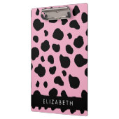 Porte-bloc Impression De Vache, Spots De Vache, Vache Rose, V (Gauche)