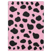 Porte-bloc Impression De Vache, Spots De Vache, Vache Rose, V (Dos)