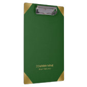 Porte-bloc Impression en cuir vert avec accents or (Swatch)