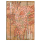 Porte-bloc Impression florale orange moderne sur Arrière - pl (Dos)