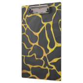 Porte-bloc Impression Giraffe noir et jaune (Gauche)