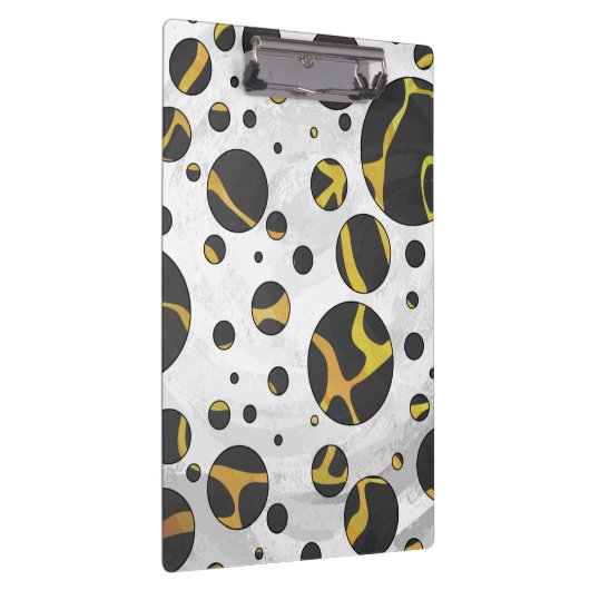 Porte-bloc Impression Giraffe noir et jaune (Swatch)