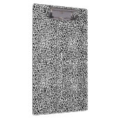 Porte-bloc Impression léopard des neiges noir et blanc (Swatch)