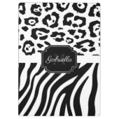 Porte-bloc Impression Lepard / Impression Zebra (Dos)