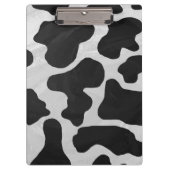 Porte-bloc Impression noire et blanche de vache (Devant)