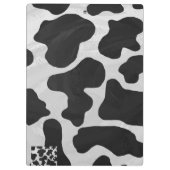 Porte-bloc Impression noire et blanche de vache (Dos)