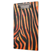 Porte-bloc Impression noire et orange Zebra (Gauche)