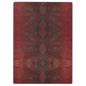 Porte-bloc Impression Python rouge et noir (Dos)