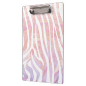 Porte-bloc Impression rose et blanc Zebra (Gauche)