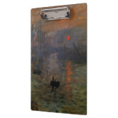 Porte-bloc Impression Sunrise de Claude Monet, Art Vintage (Gauche)