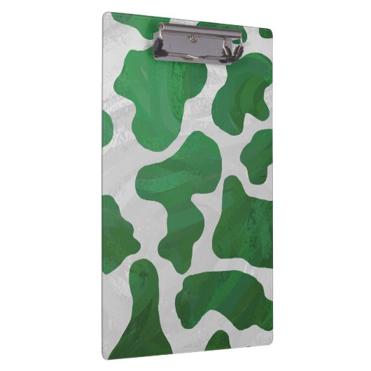 Porte-bloc Impression verte et blanche de vache (Swatch)