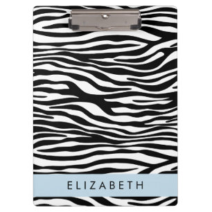 Porte-bloc Impression Zèbre, Grilles, Noir Et Blanc, Votre No